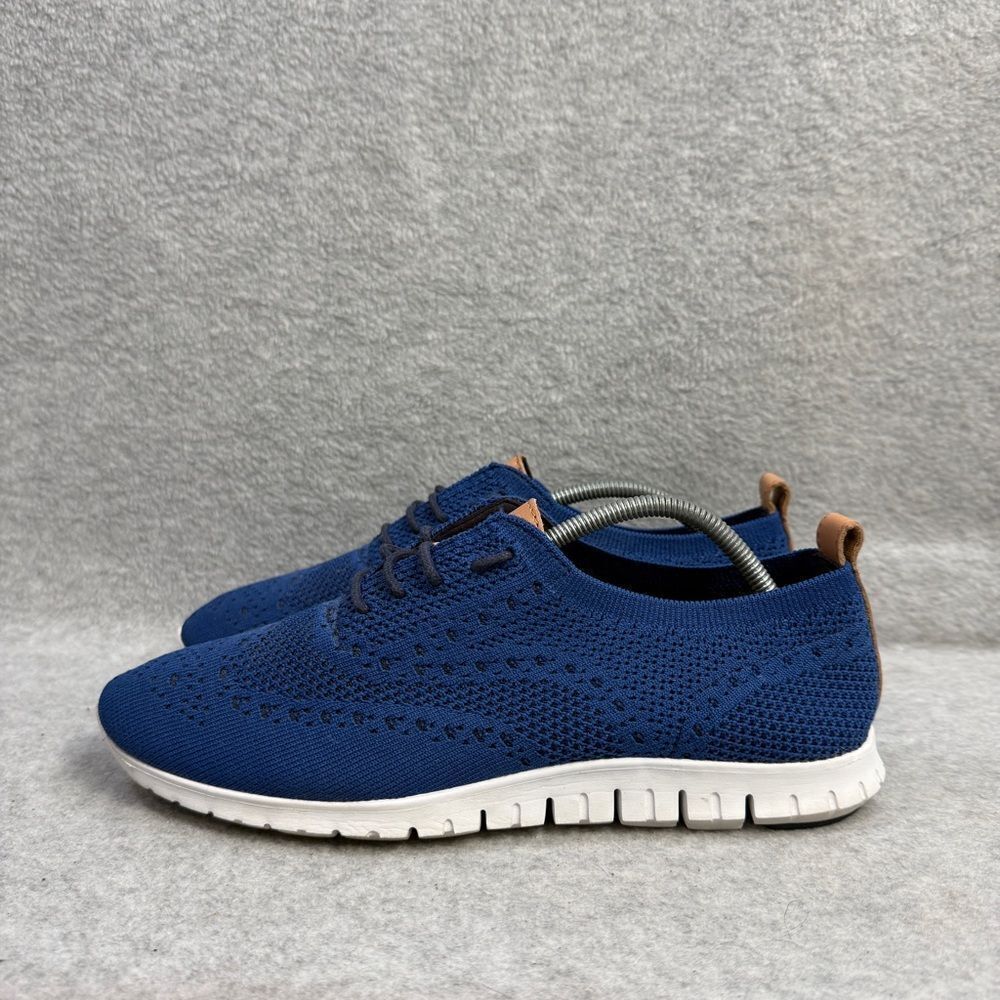 Cole Haan Womens Shoes Size‎ 9 Blue & White Low Top Casual Loafer Work Sneakers